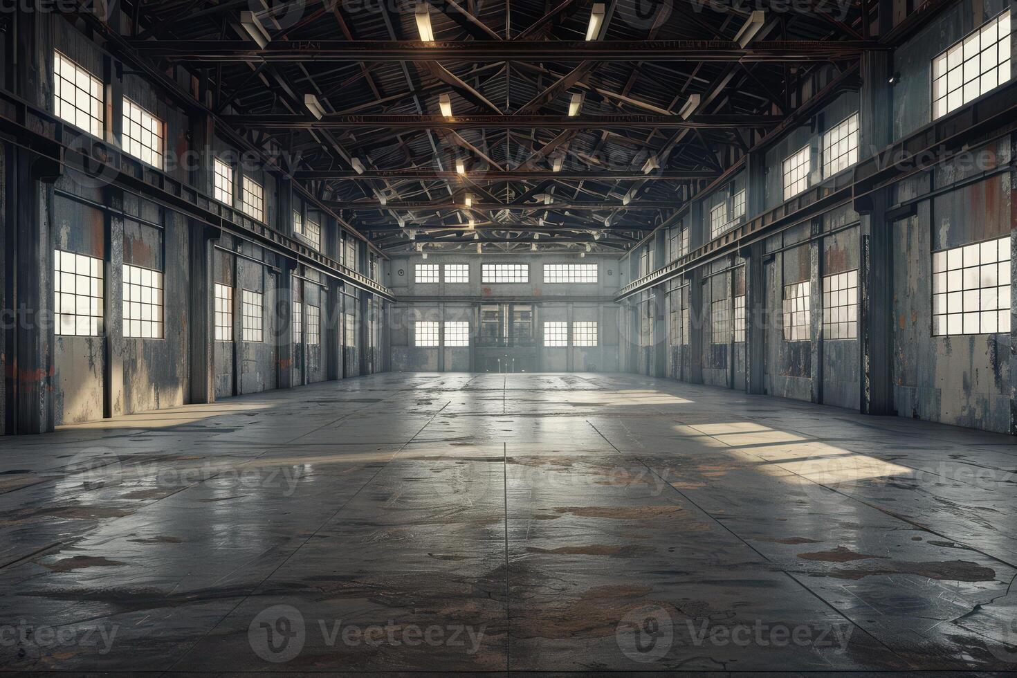 Massive Industrial Warehouse Featuring a Spacious and Modern Facility for Storage and Operations photo