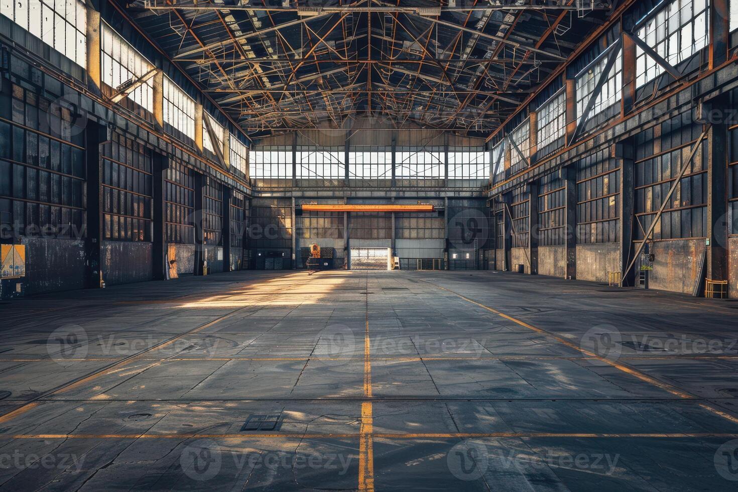 Massive Industrial Warehouse Featuring a Spacious and Modern Facility for Storage and Operations photo