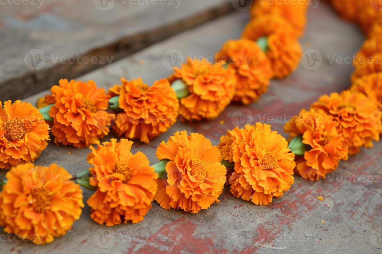 Marigold Flower Toran for Diwali Festival photo