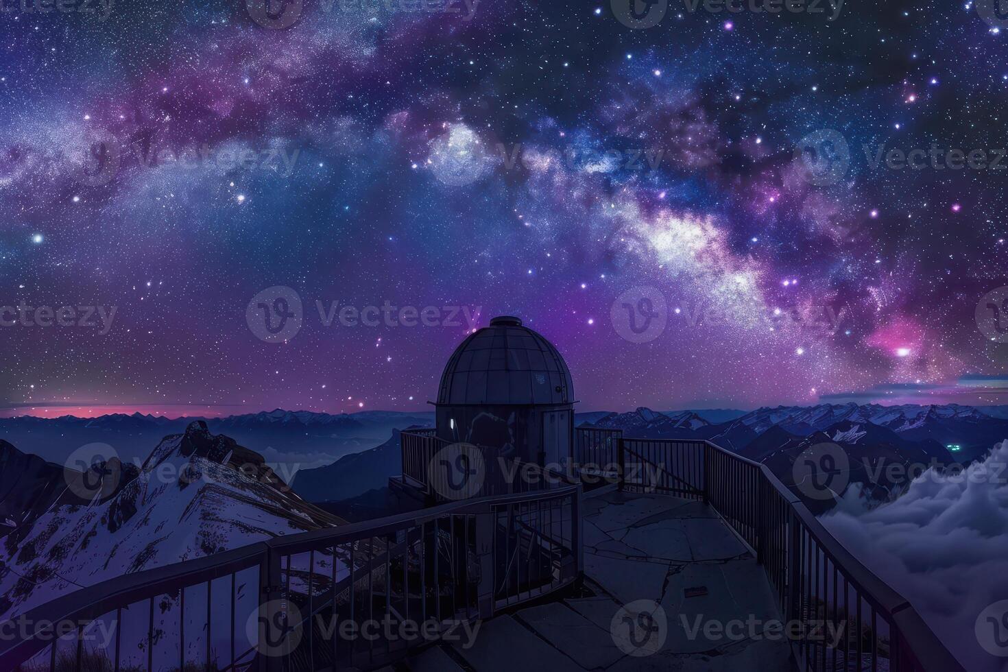 Captivating Night Sky Scene Offering a Beautiful and Endless View of the Cosmos photo