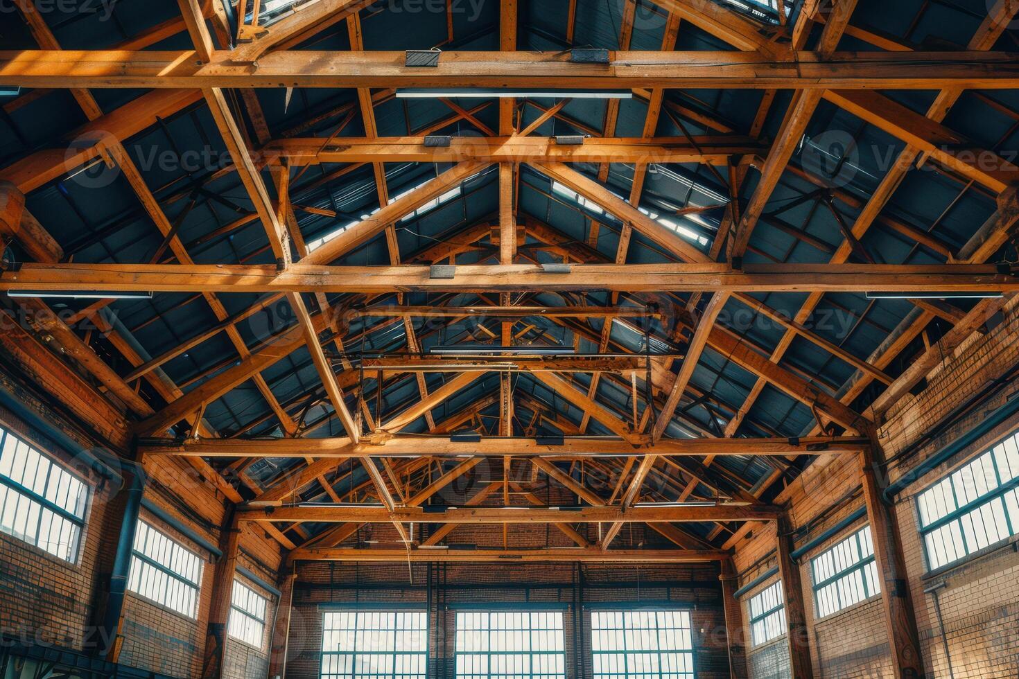 Innovative Warehouse Interior with a Clean and Functional Modern Architecture Approach photo