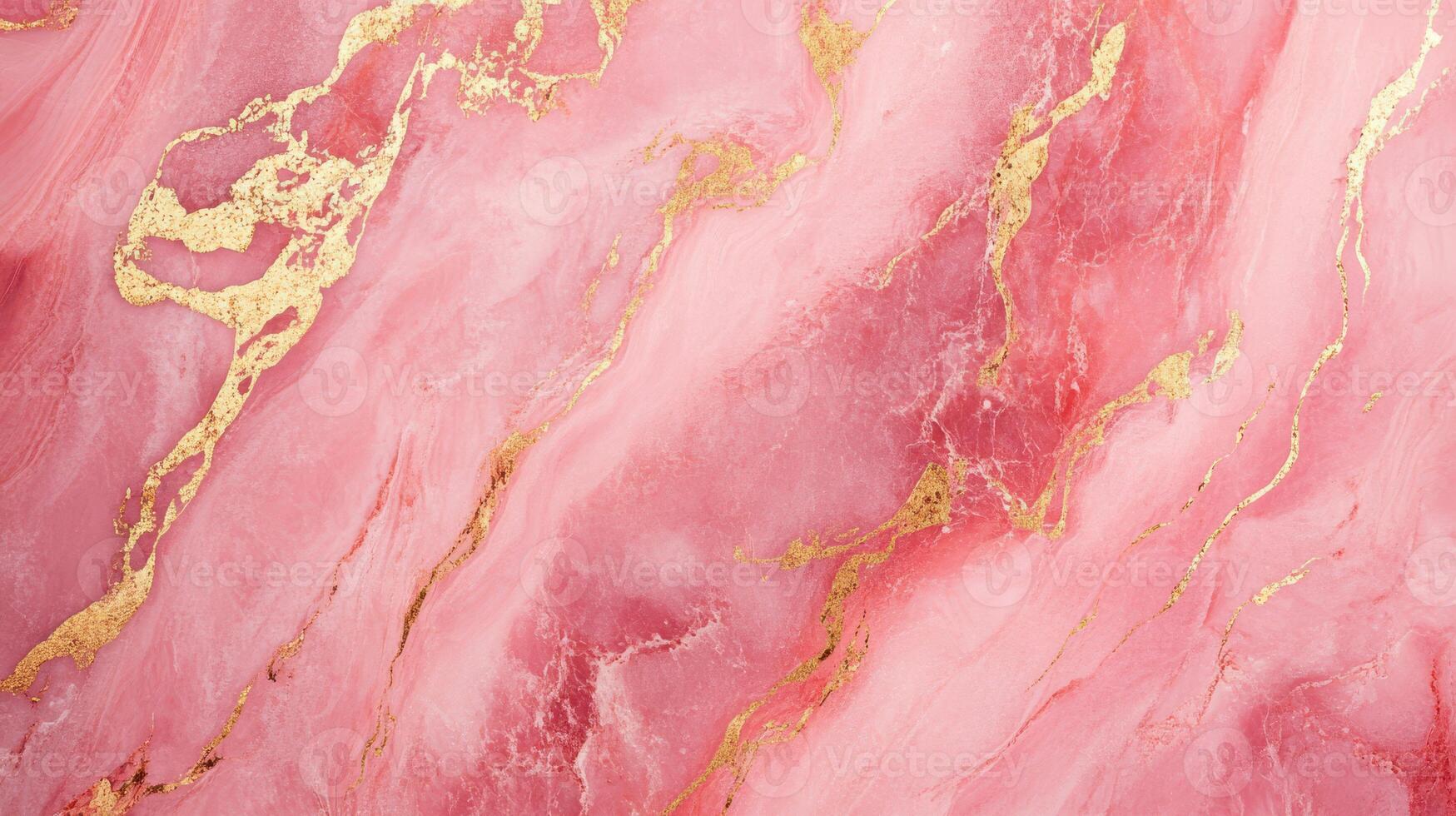 Marble Texture in Pink with Golden Veining photo