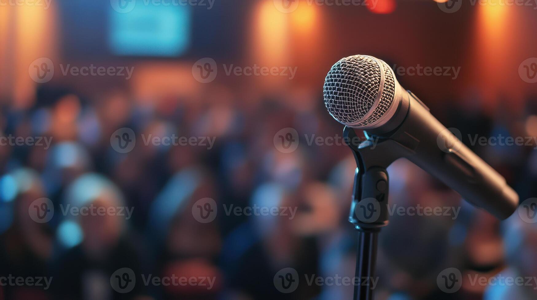 Various corporate settings for public speaking engagements. photo