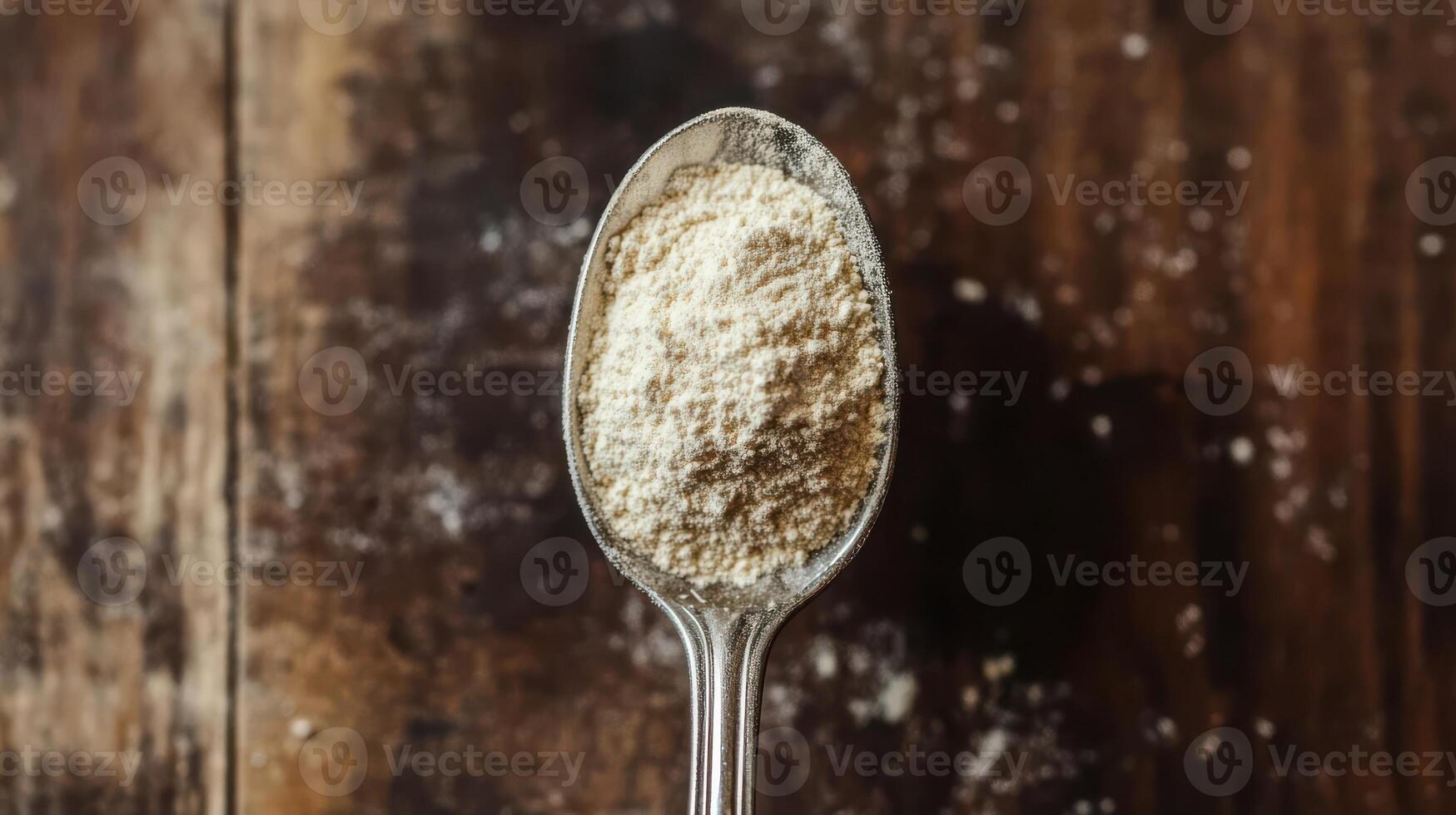 A spoonful of BCAA beta-glucan anabolic whey protein powder. photo