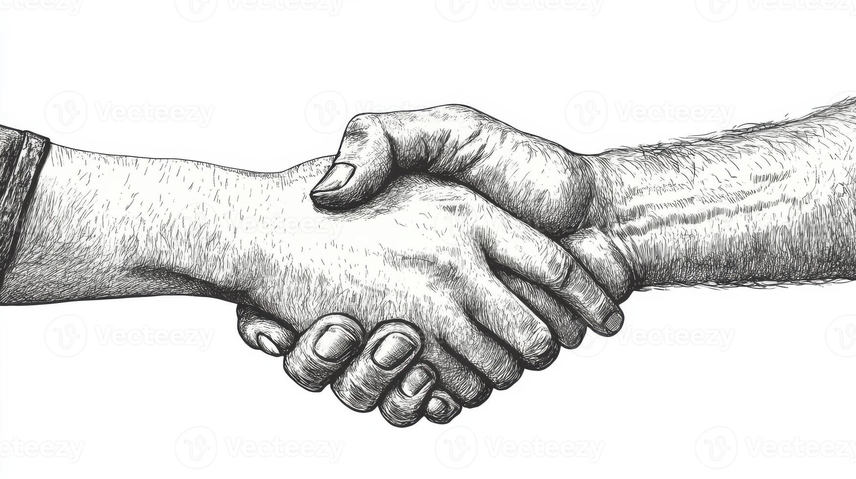 Two Hands Shaking in Agreement photo