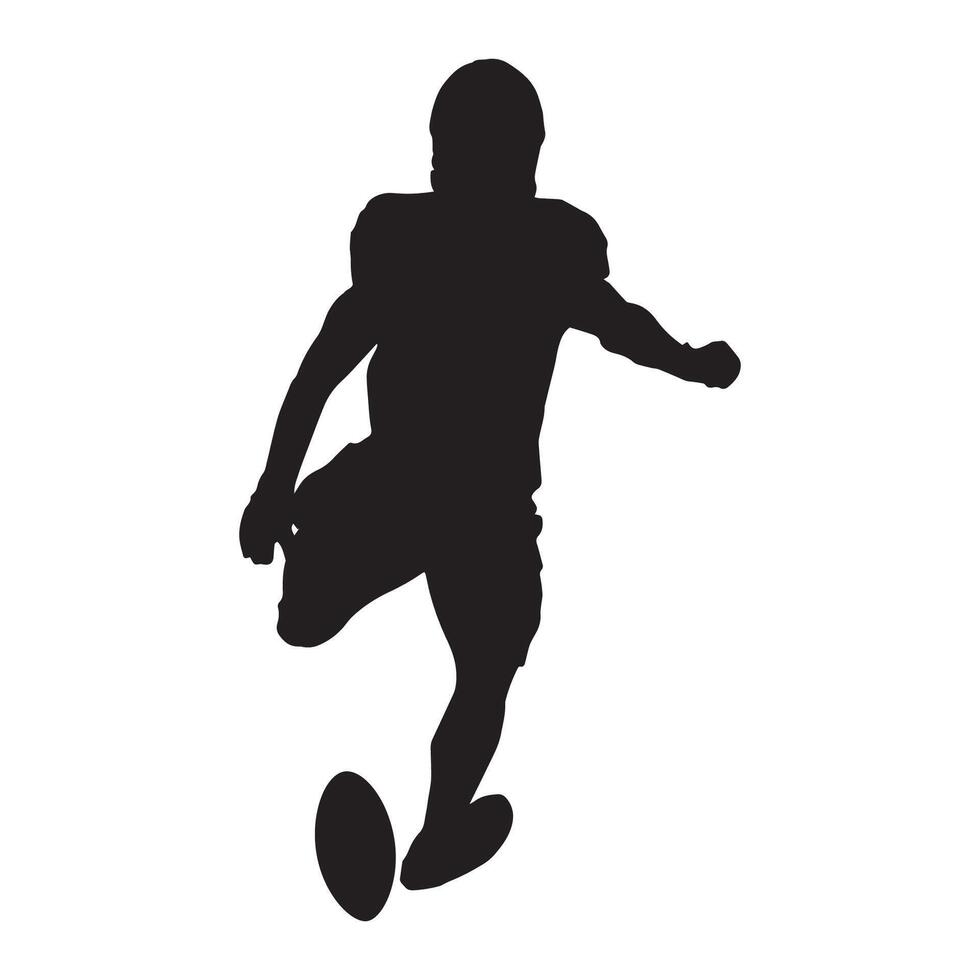 American Football Player Men's Sport Silhouette vector