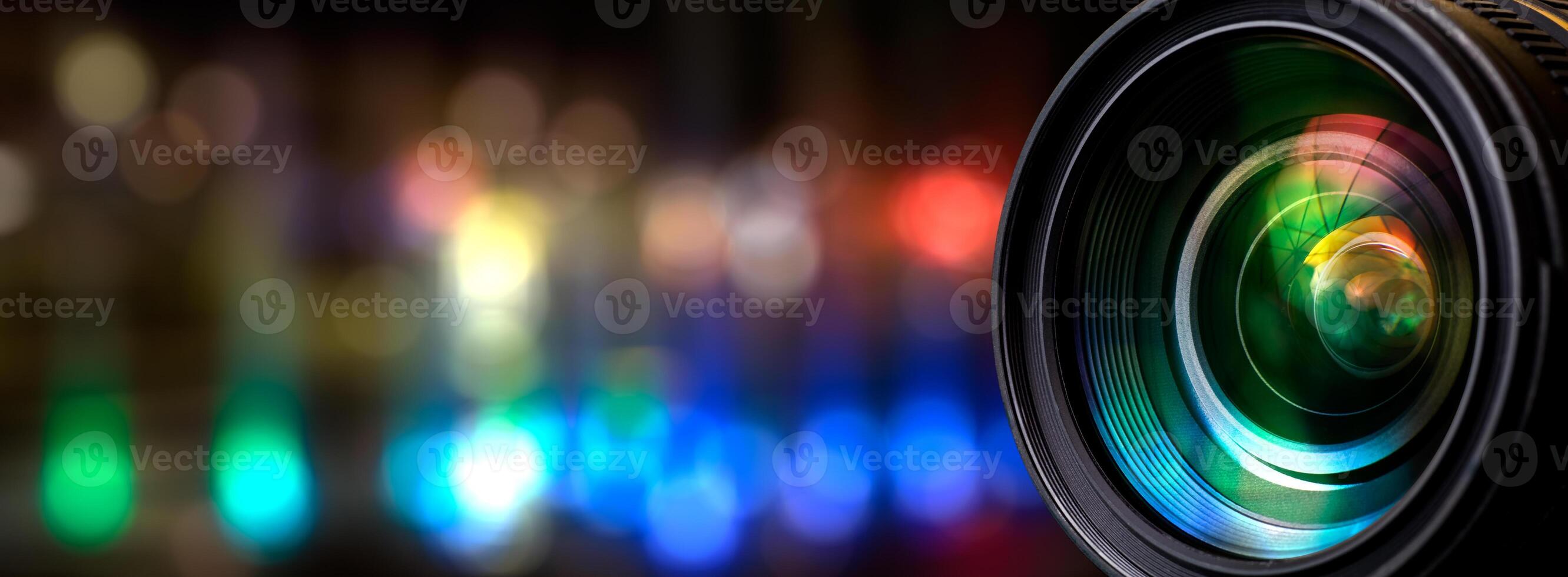 Camera lens blurry photo