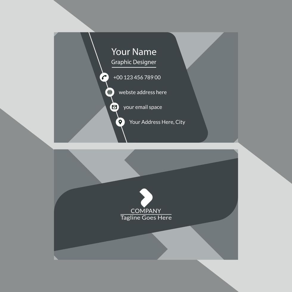 Modern Professional Business Card Design Template for Branding vector