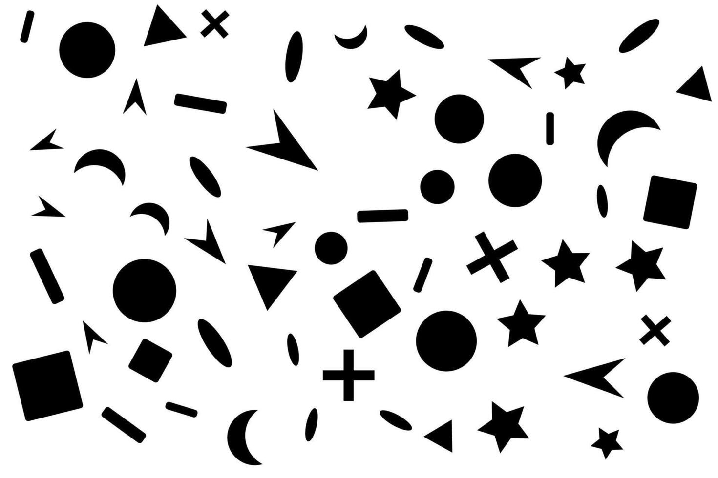 special shapes design on white background vector