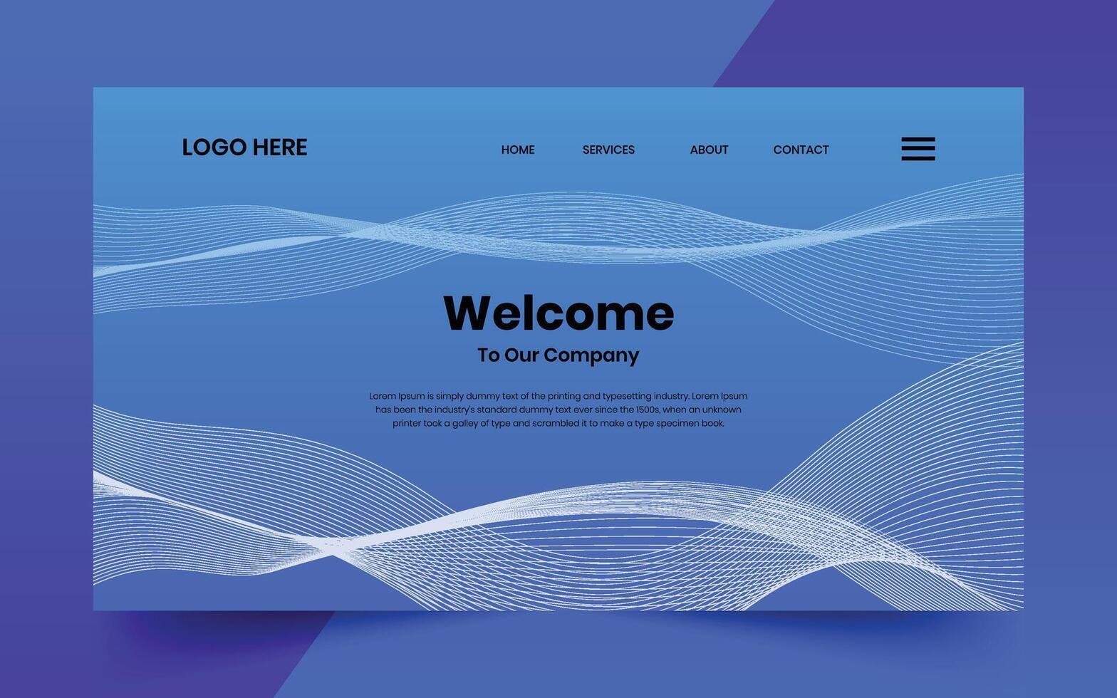 Modern technology abstract creative dynamin gradient wave line banner background for website landing page, hero banner design, webpage header vector