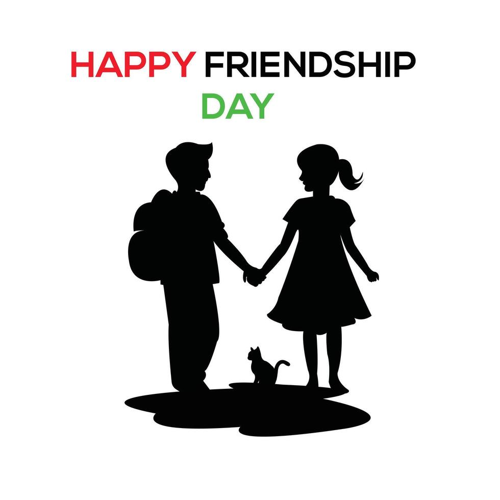 Friendship day artwork vector