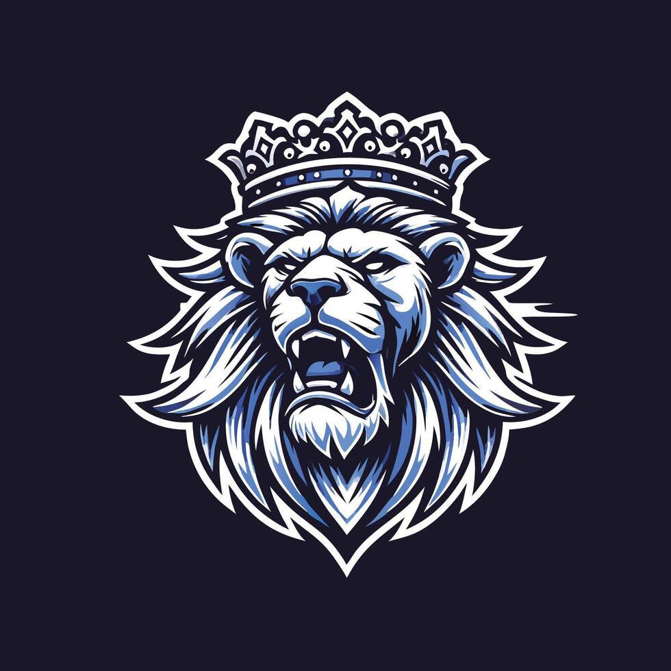 Lion mascot logo vector