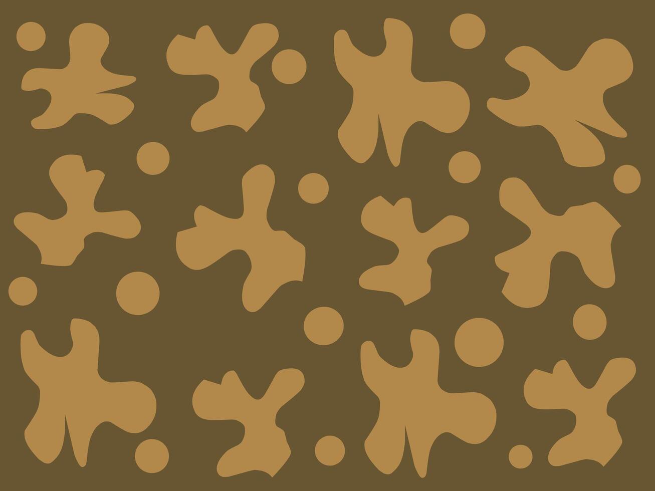 Abstract organic pattern background design with asymmetrical shapes and scattered round dots, This unique pattern is ideal for projects that need a modern touch with a fun natural feel. vector