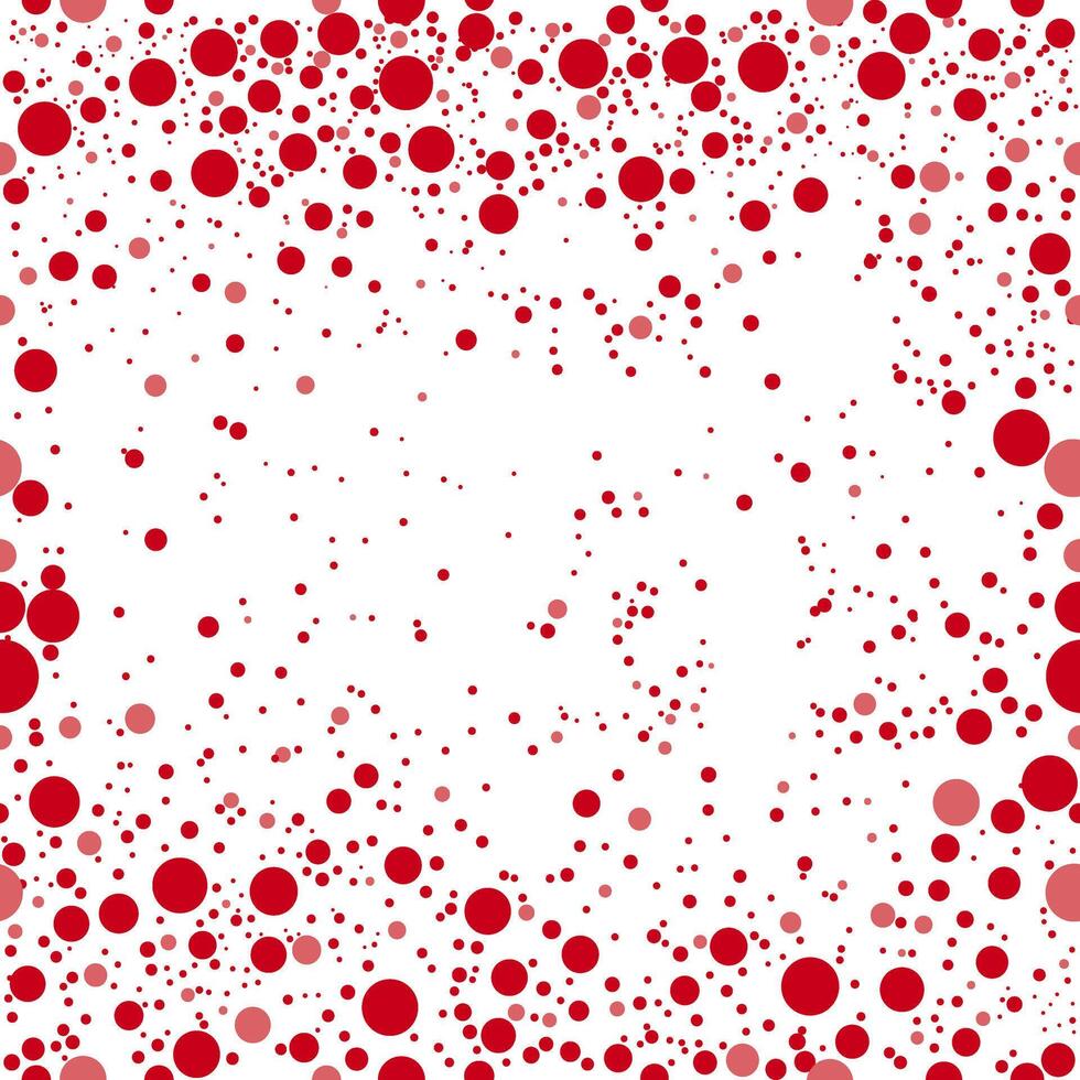seamless pattern with red dots vector