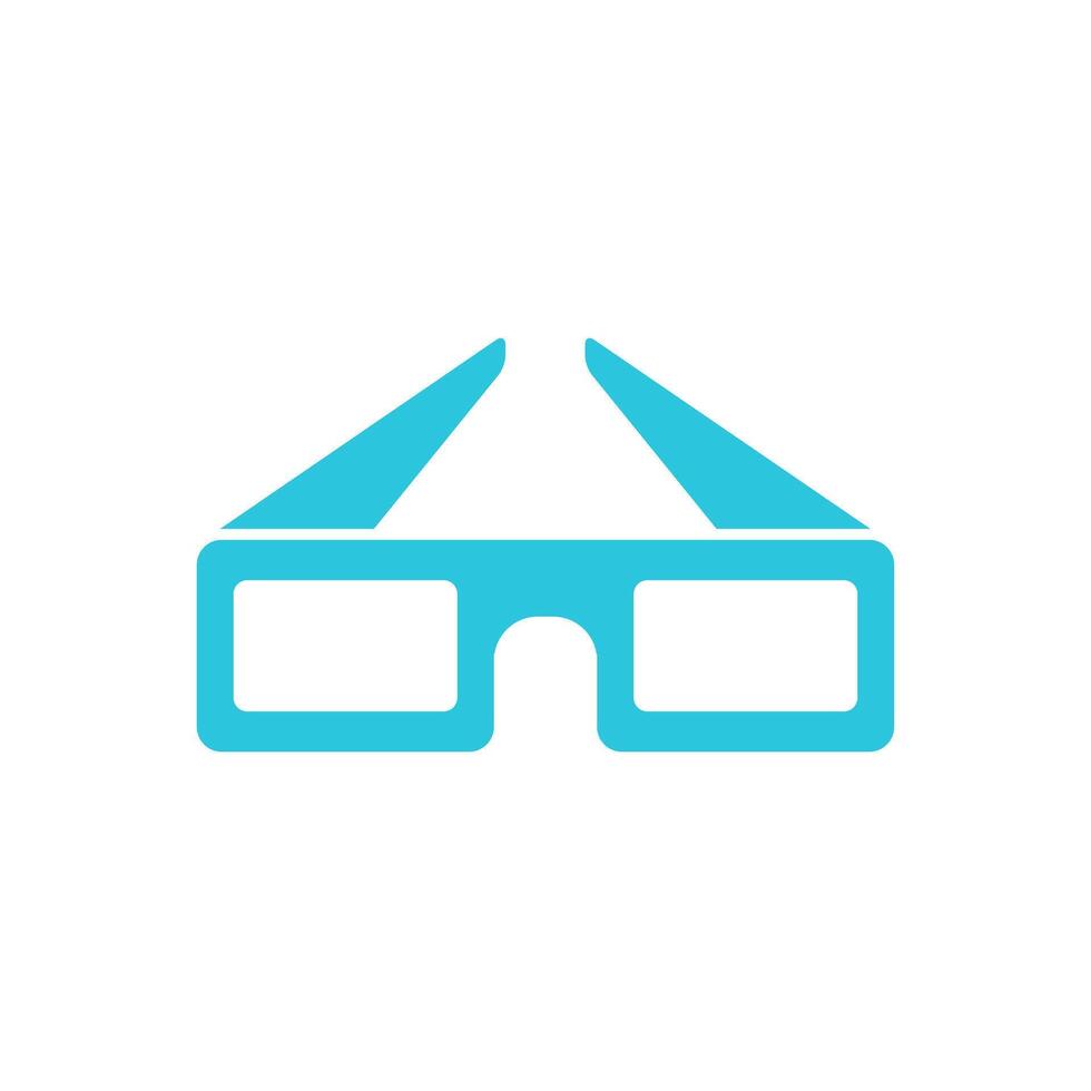 3D glasses. Isolated on white background. From blue icon set. vector