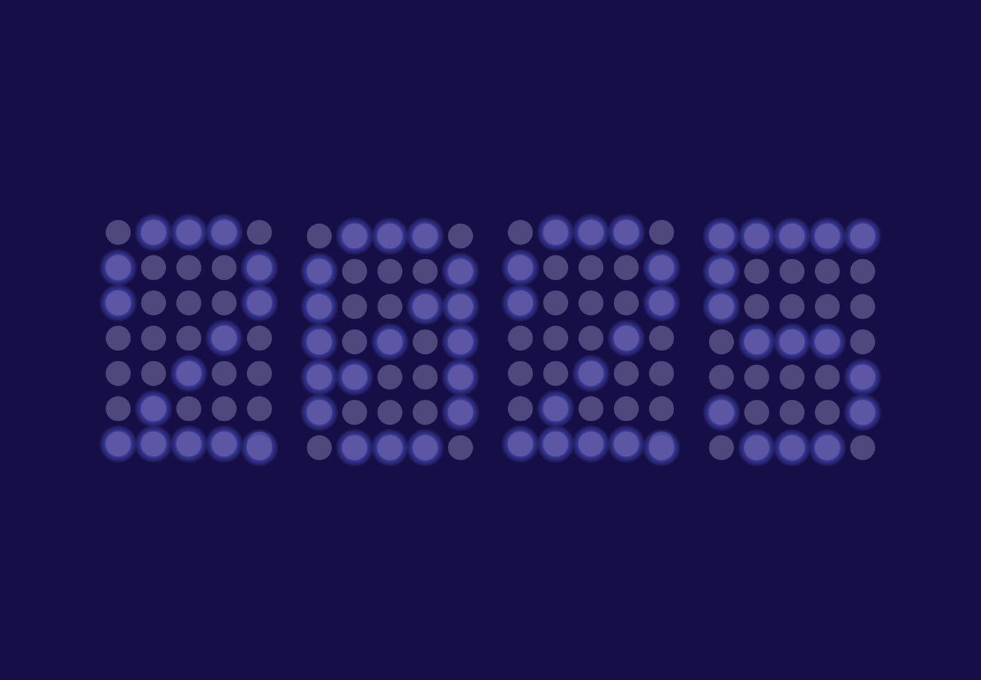 2025 Happy New Year Design Pixel Blue Elegant Abstract Logo Symbol Illustration vector