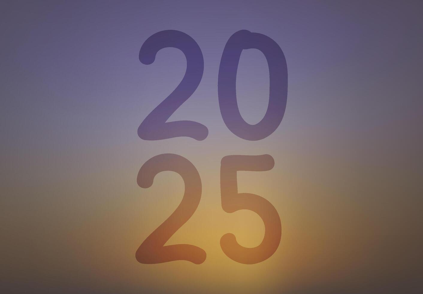 2025 Happy New Year Design Realistic Elegant Abstract Logo Symbol Illustration vector