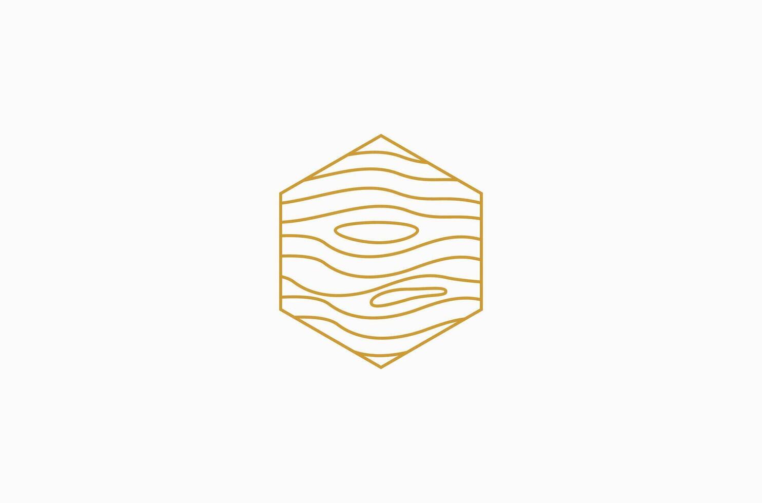 Wood craft logo vector