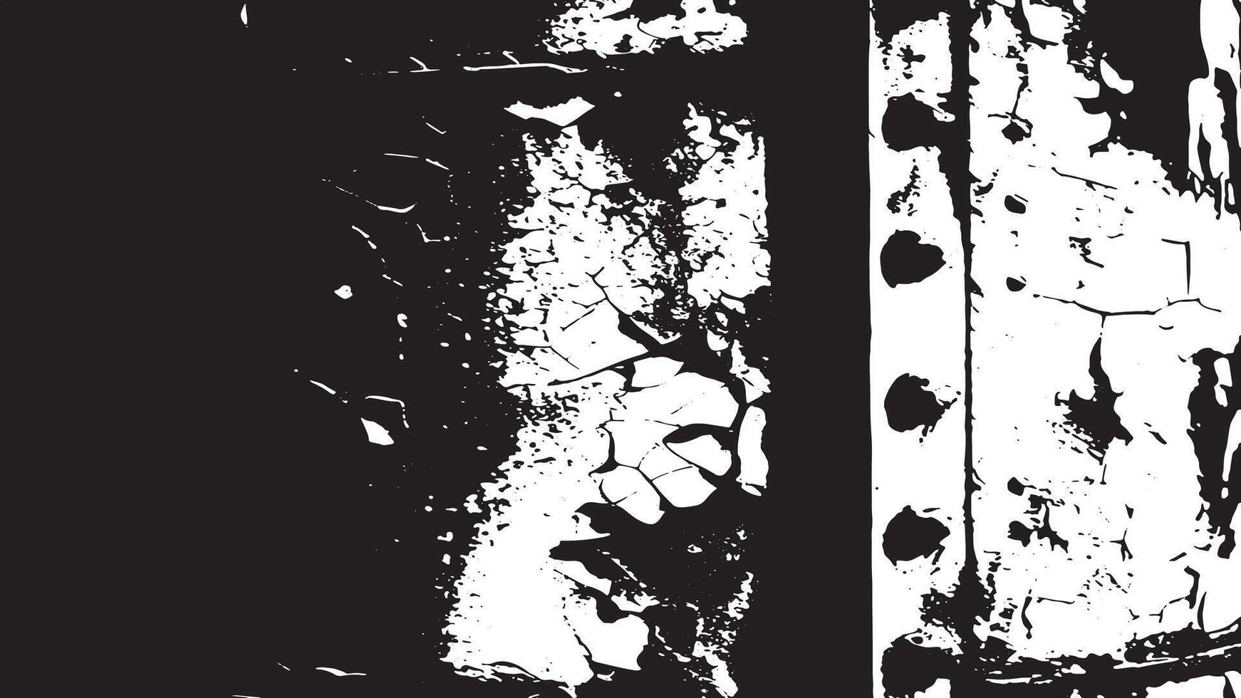 Aged, Cracked, and Grunge Distressed Overlay Monochrome Texture for Rough Background Textures vector
