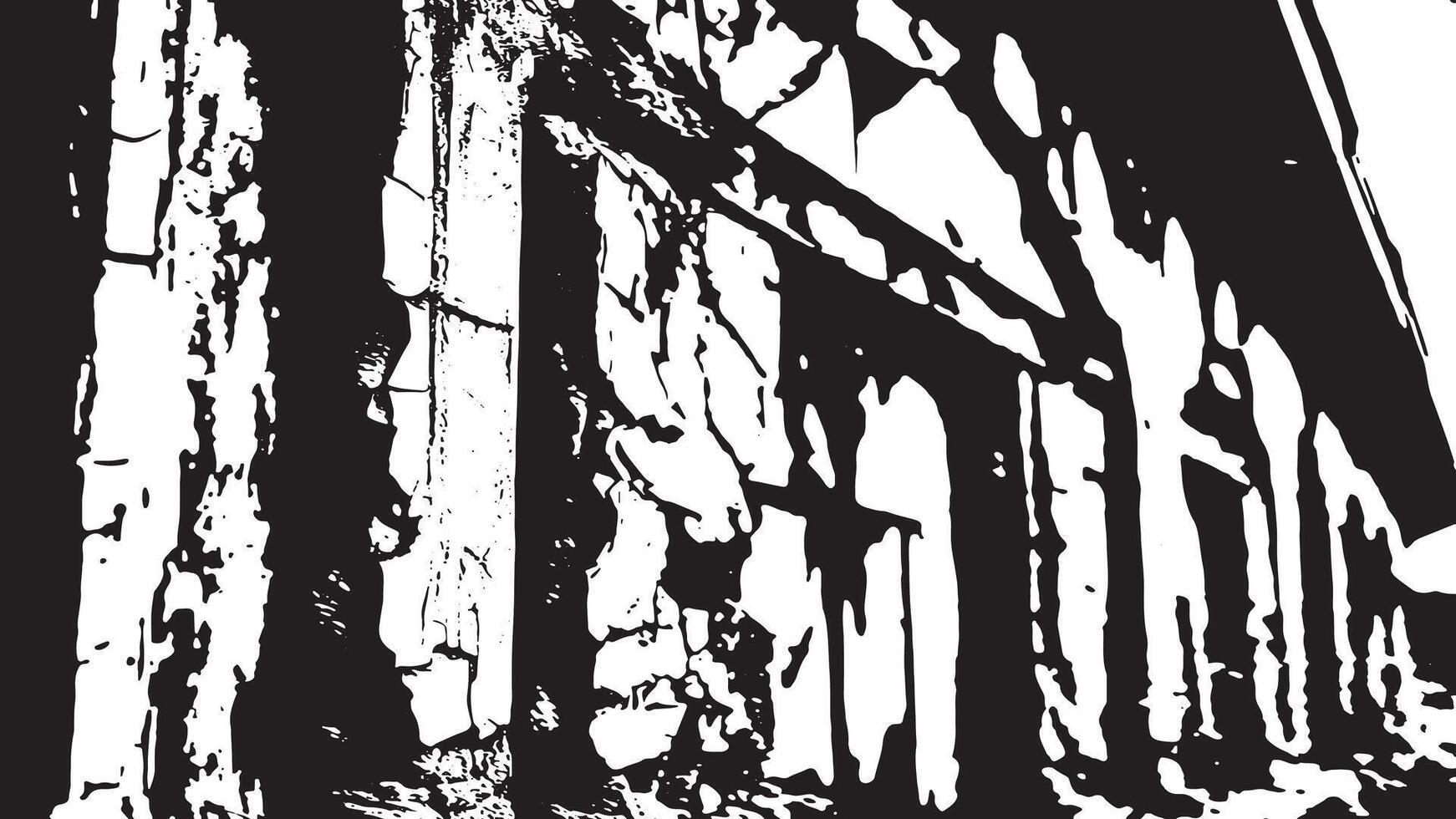 Rugged, Cracked, and Distressed Monochrome Texture Overlay with Weathered Grunge Effect for Background and Overlay vector