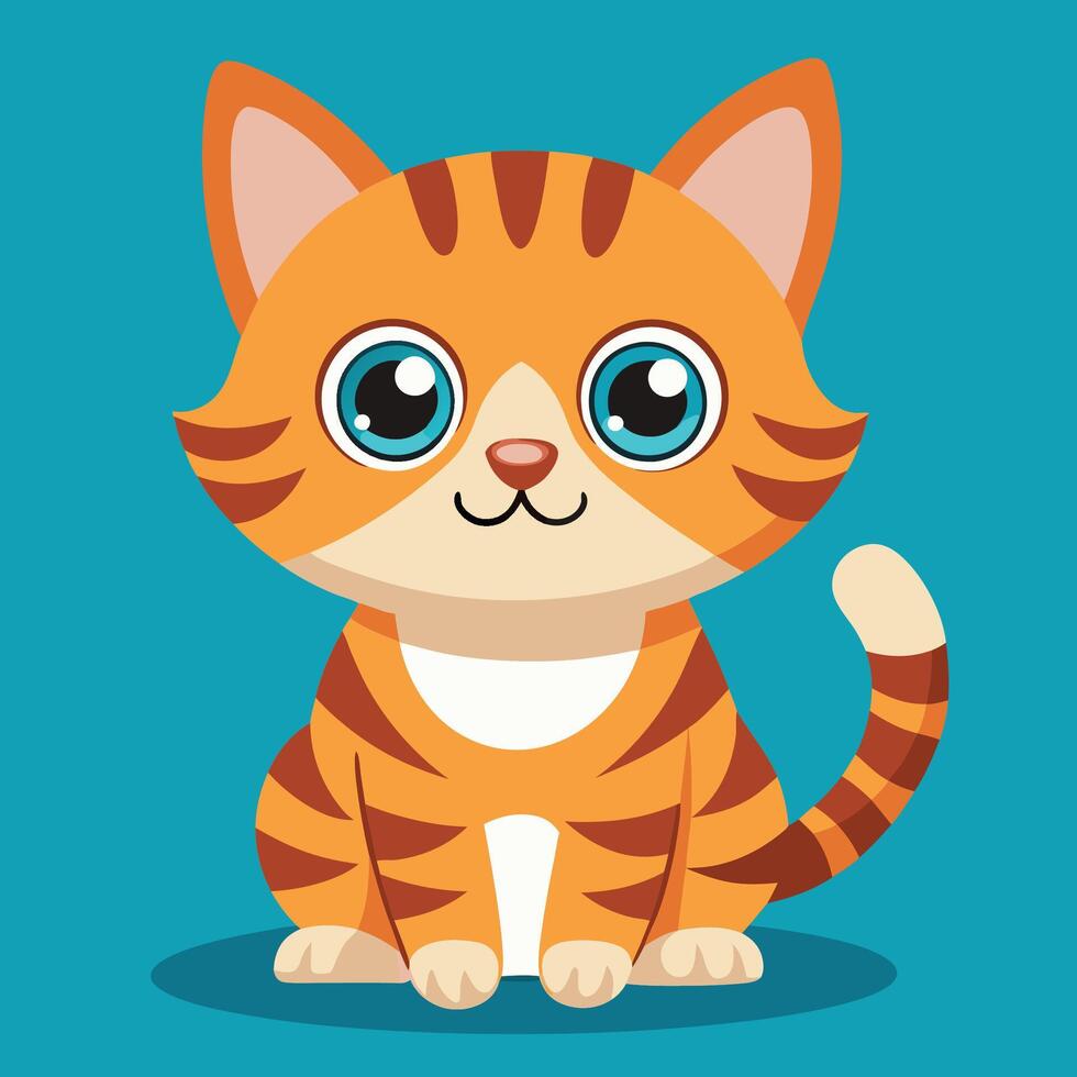 Tiger look Little Cat vector