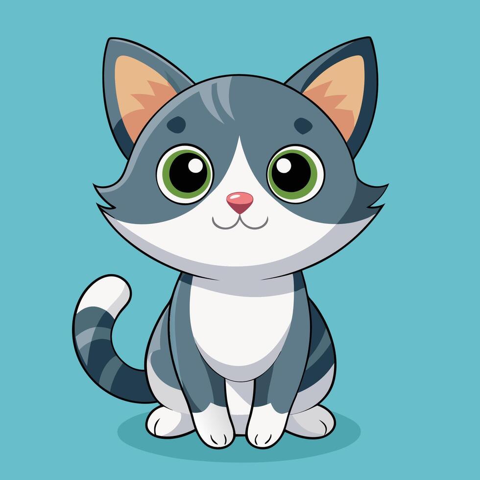 Little mini Cute Cat vector