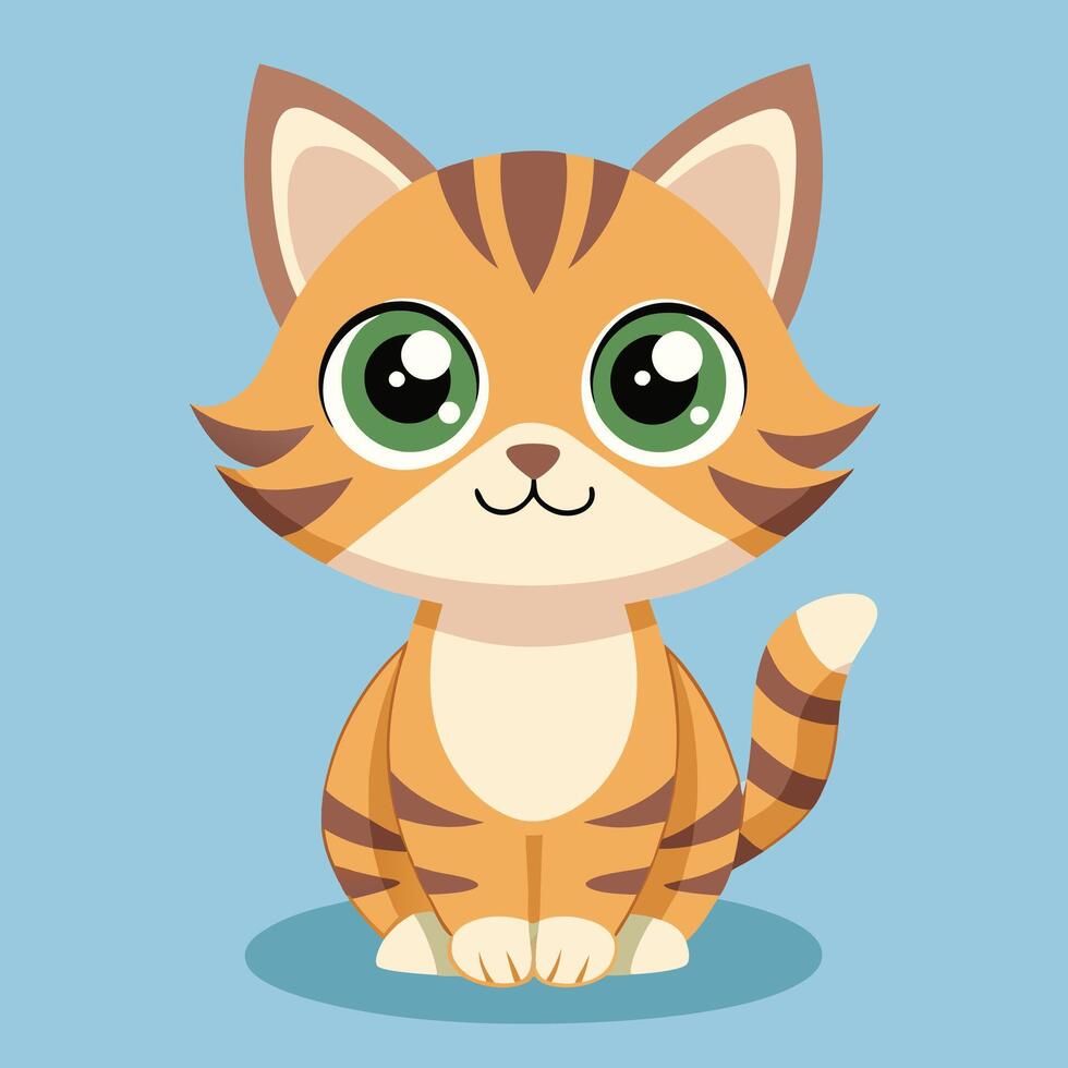 Innocent Cute Cat vector