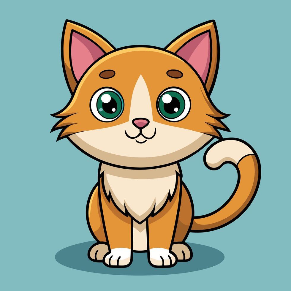 Laion Cute Cat vector