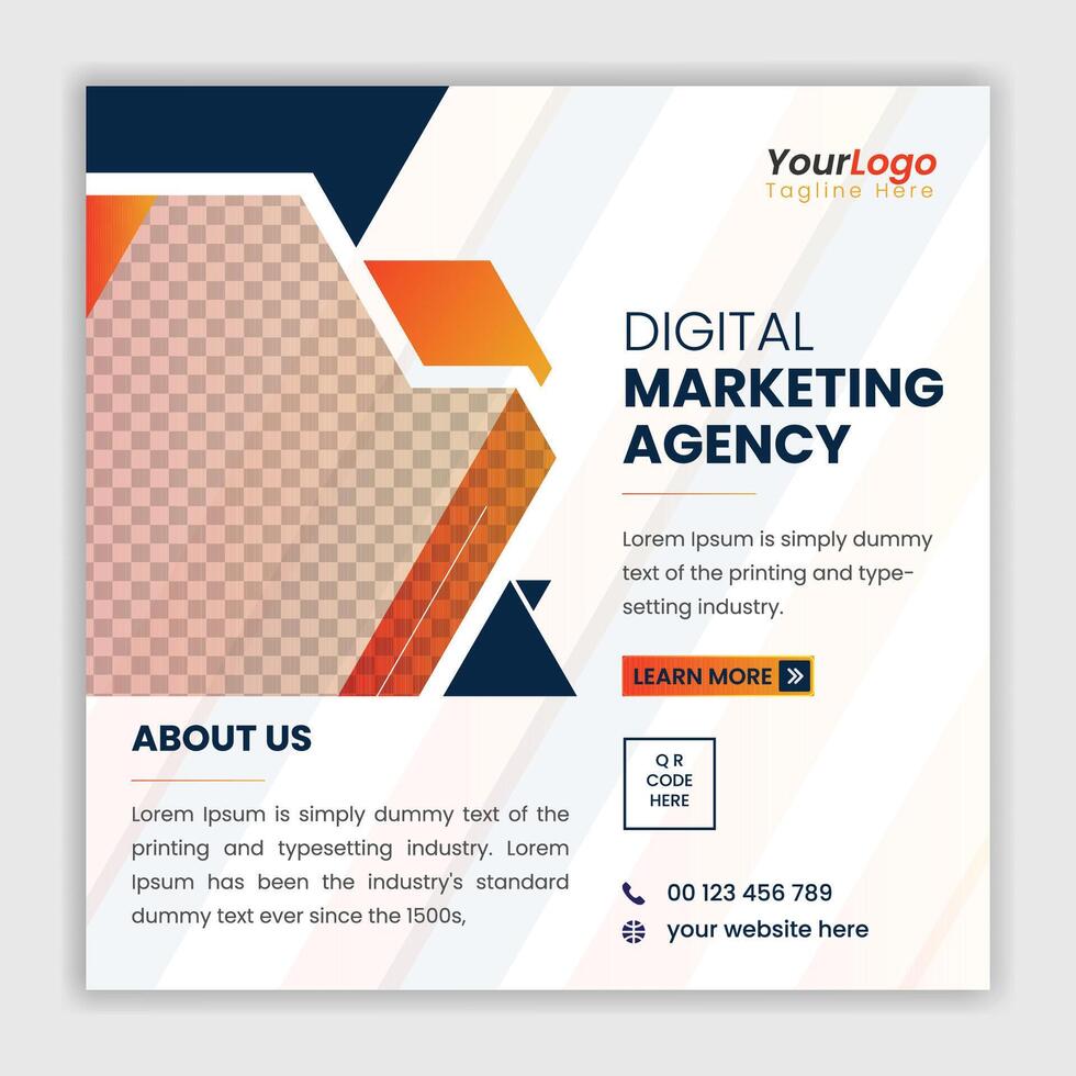 Social Media Post Template vector