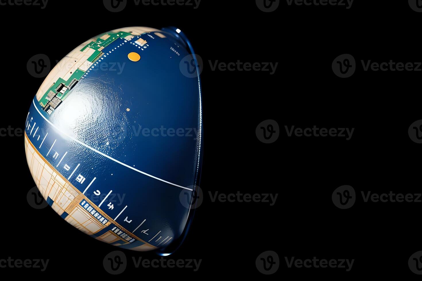 A sleek, modern technology symbol featuring a circuit board, digital globe, and interconnected lines in a minimalist, monochromatic design, embodying modern technology and connectivity photo