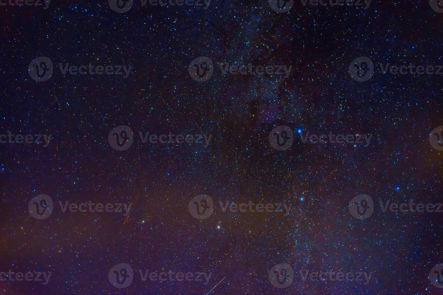 Milky Way in starry sky with nebulae and galaxies. Background with stars and space photo