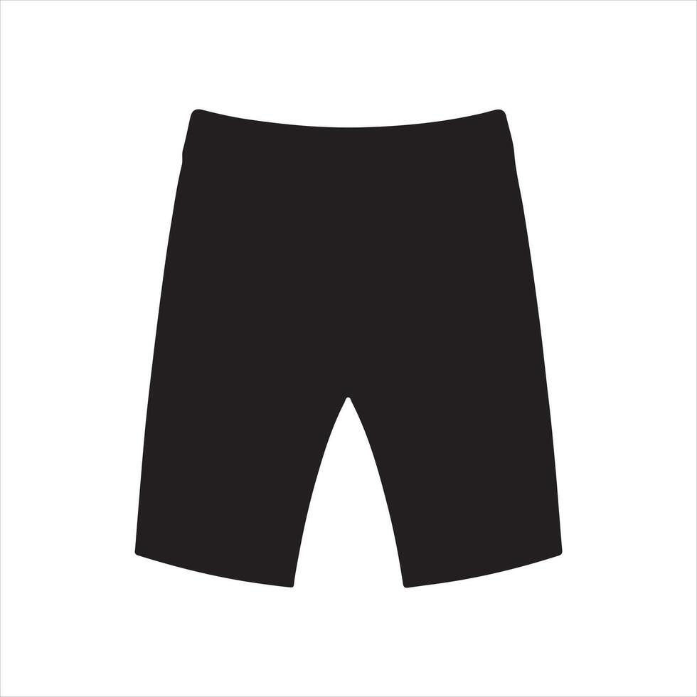 Sketch of jeans, outline of a clothing item silhouette on white background vector