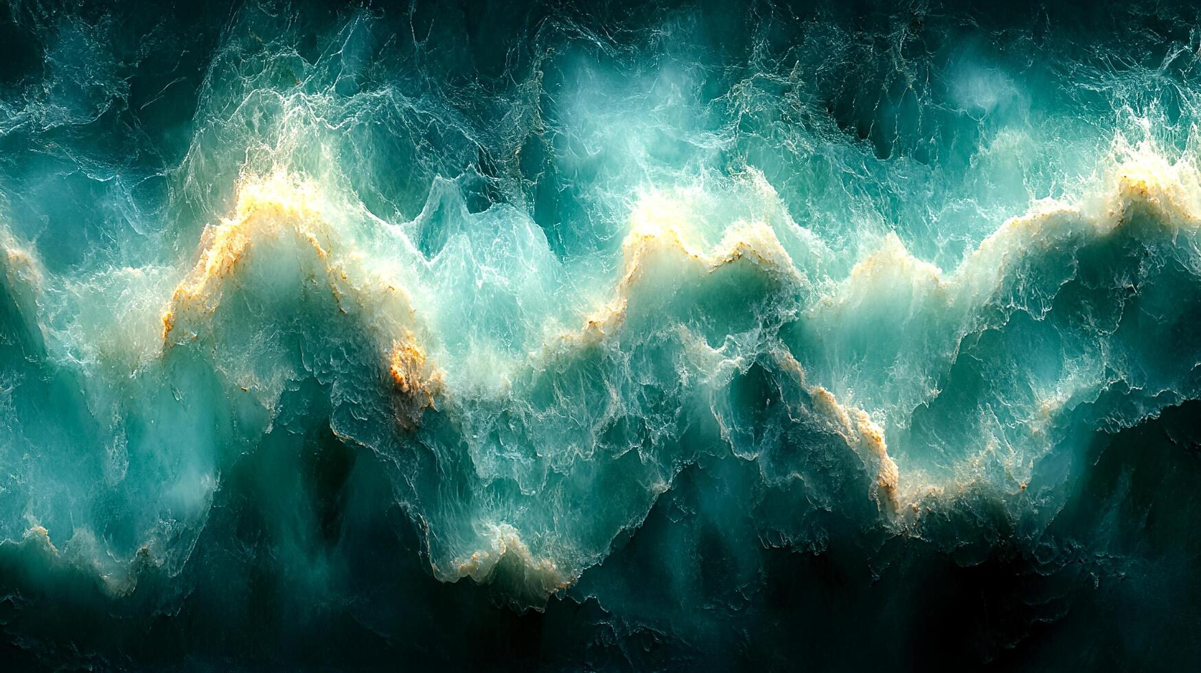 The image is a beautiful representation of ocean waves photo