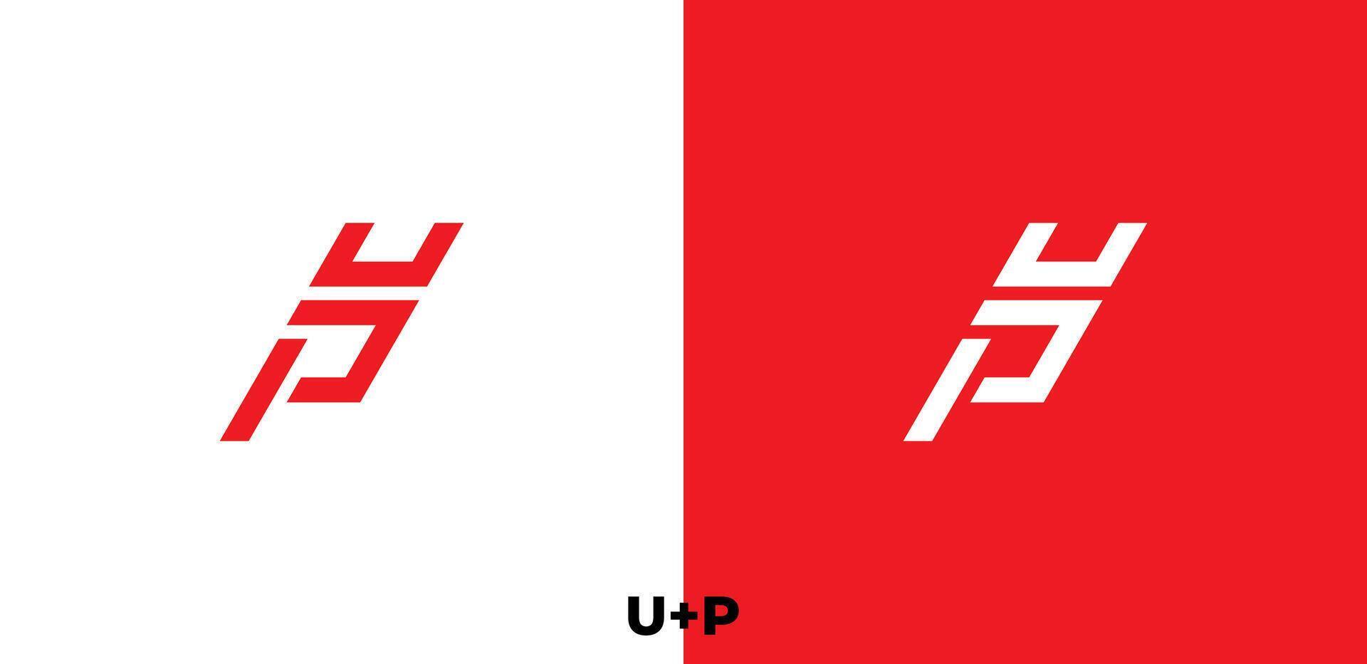 Letter UP logo template design vector