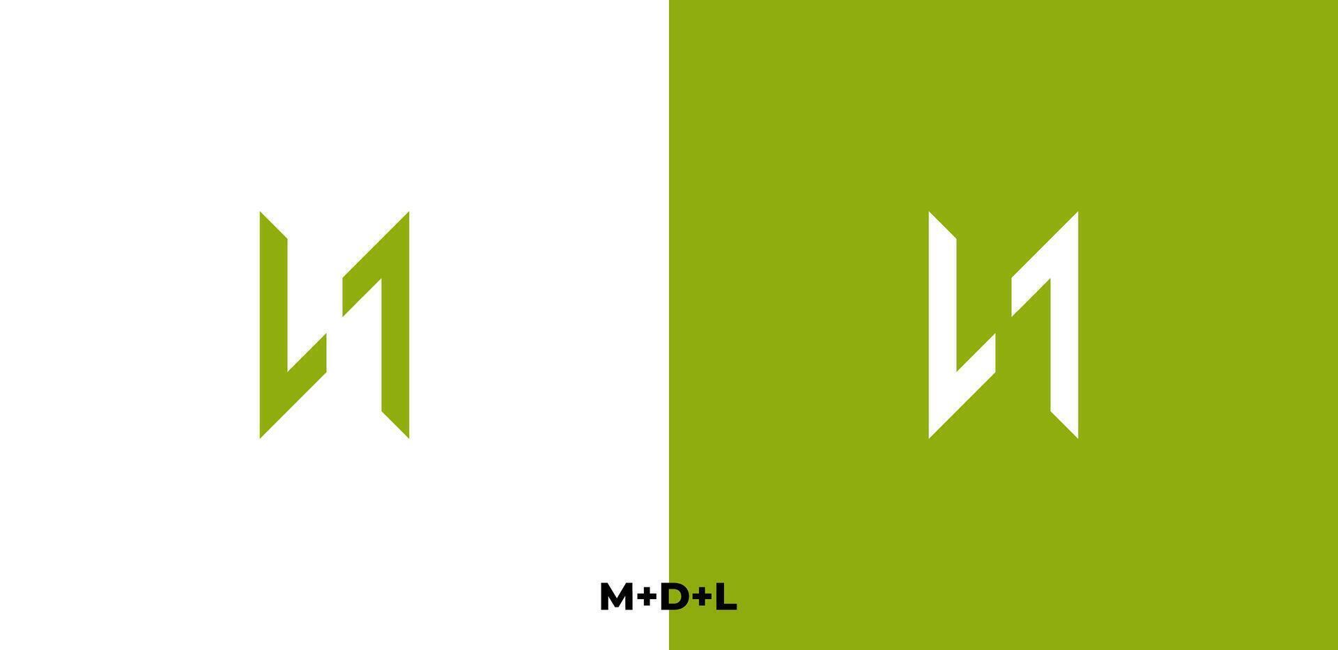 Letter m logo template design vector