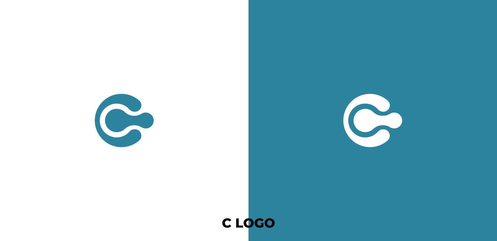 Letter C logo template design vector
