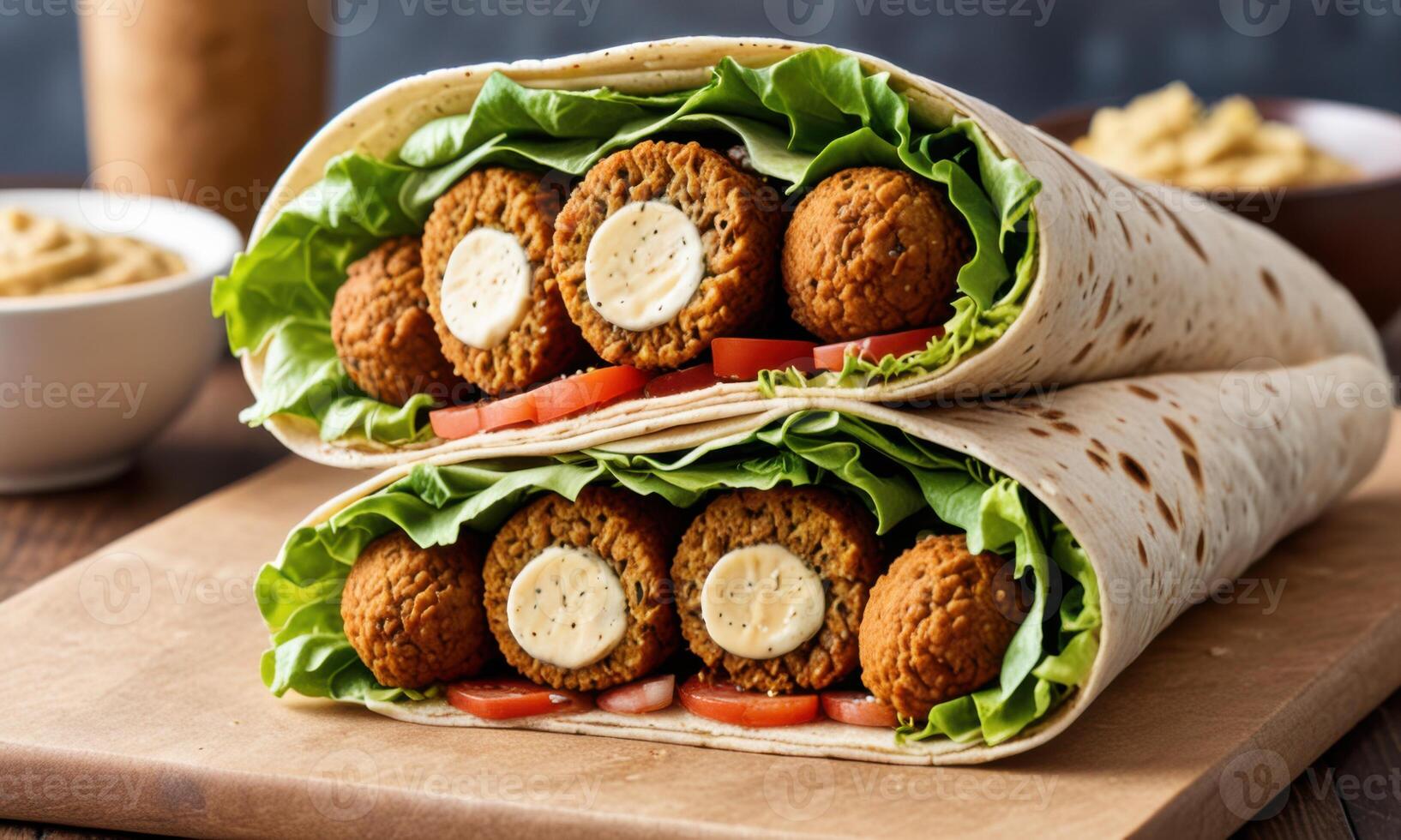 Delicious Falafel Wrap Feast photo