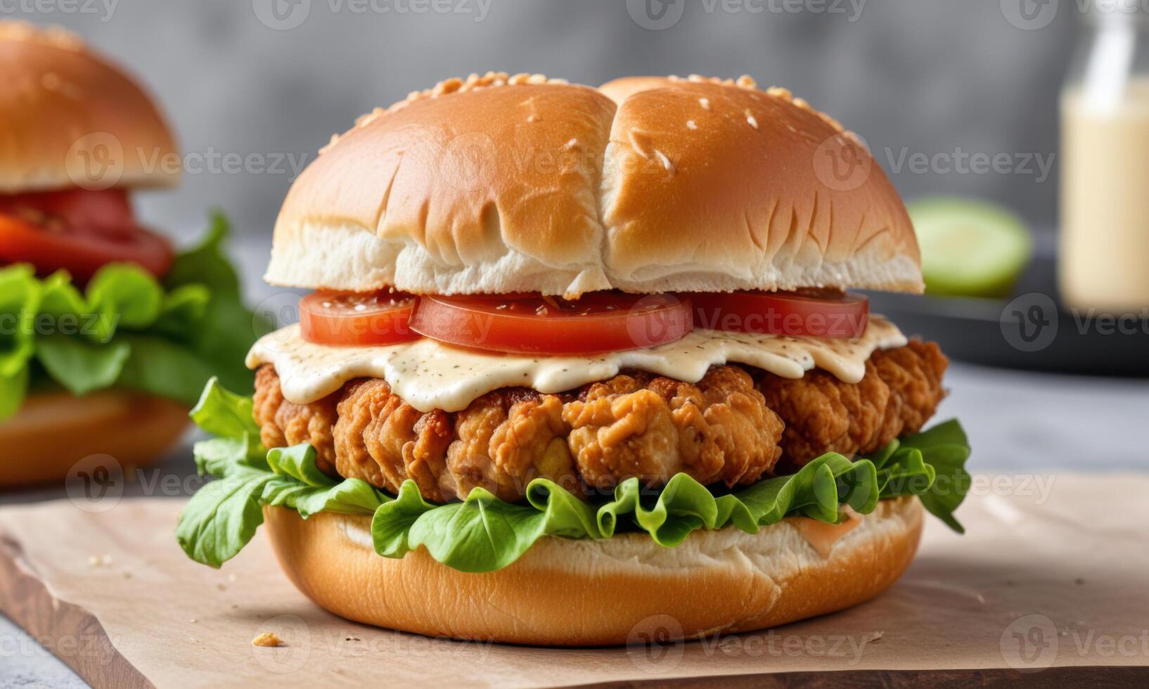 Crispy Chicken Burger Delight photo
