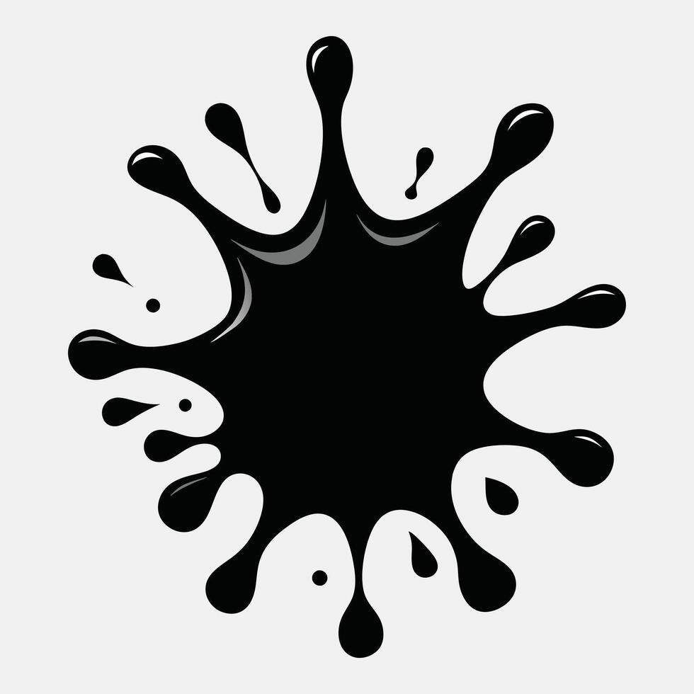 A unique silhouette Splash art illustration design vector
