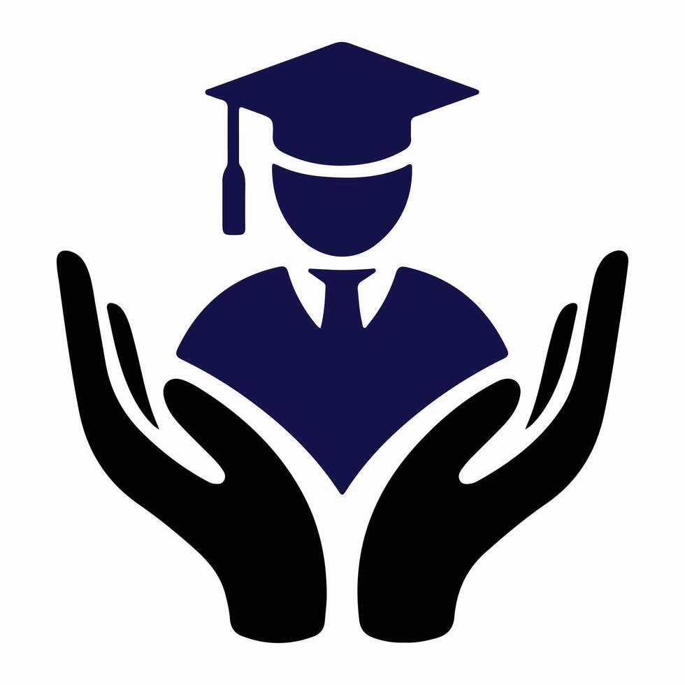 Graduation logo design vector