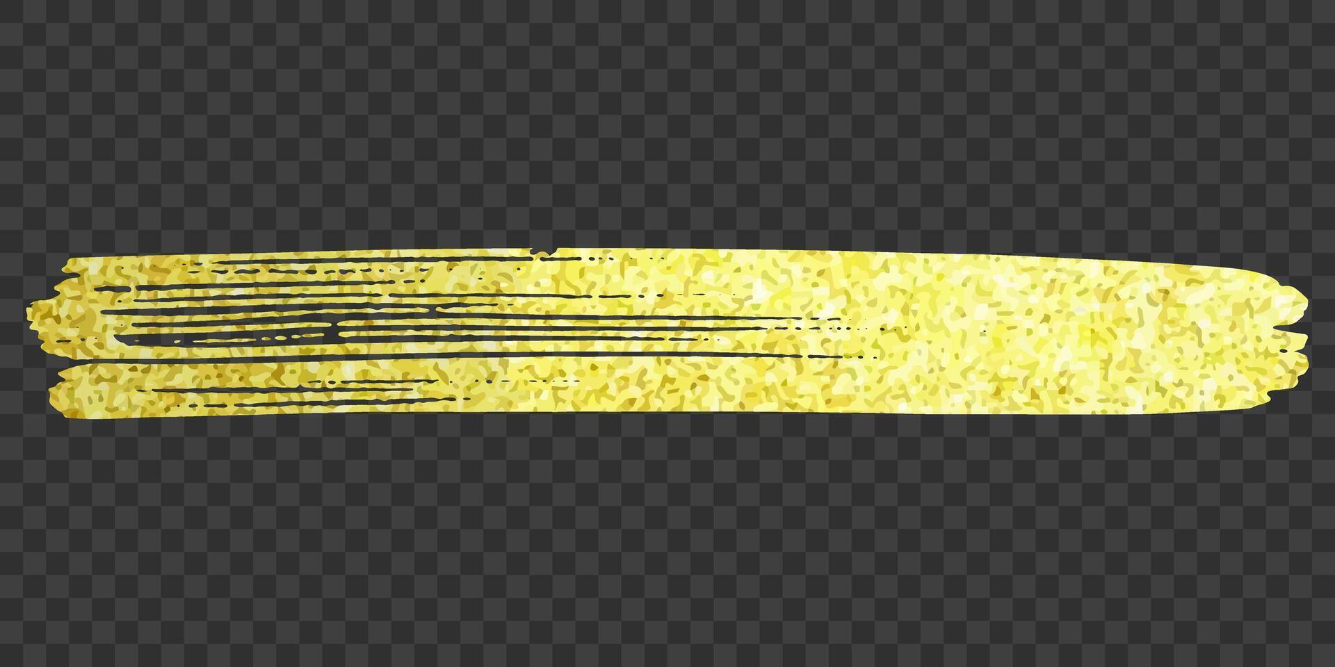 Golden brush stroke. Luxury background or brush stroke with golden glitter vector