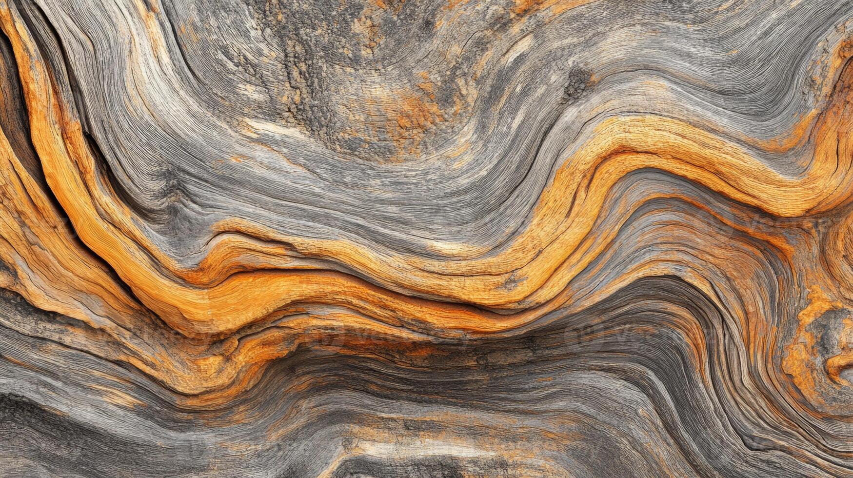 Seamless Driftwood Texture Showcasing Nature's Artistry in Swirling Lines and Rich Colors photo