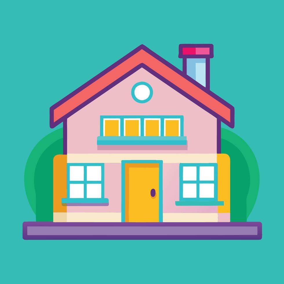 House Icons with Simple, Functional Design vector