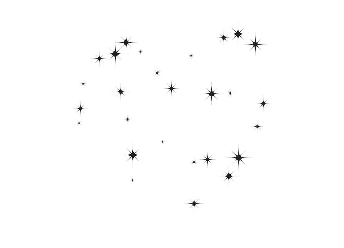 Star stream with fireworks and falling stars on white vector
