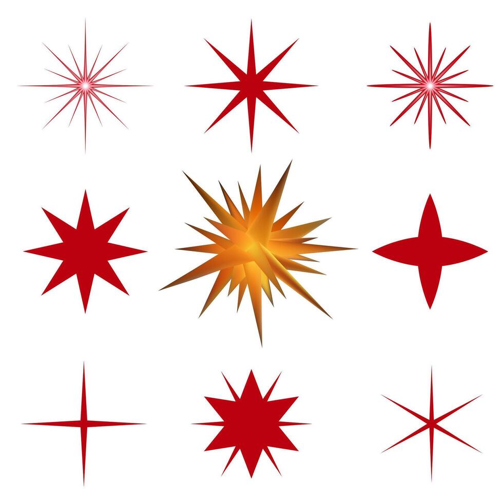 Light explosions with Christmas stars vector