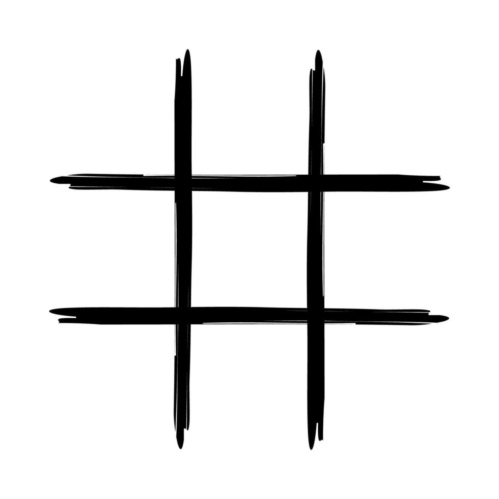 Tic Tac Toe variations table. Mini game. vector