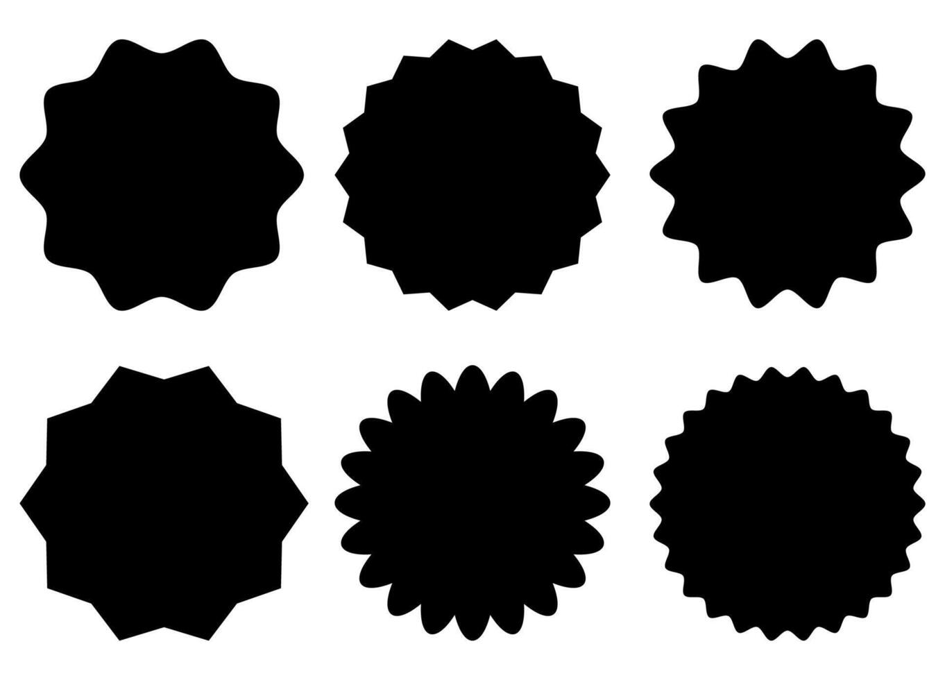 Star formation stickers for unique retro branding vector