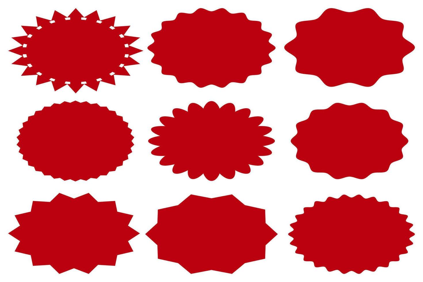 Retro starburst labels for vintage-inspired packaging vector