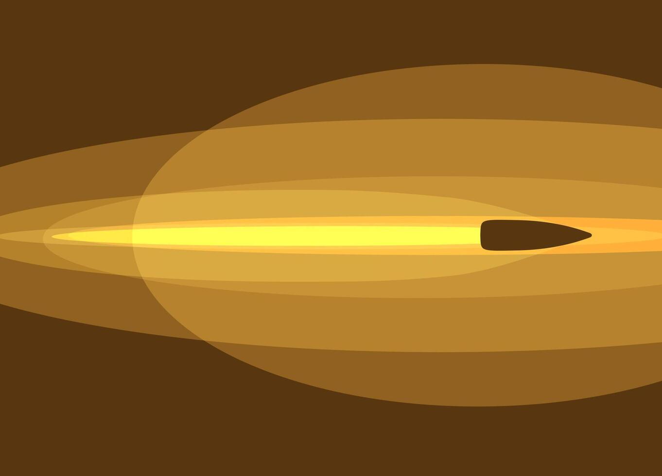 A flying bullet in motion vector