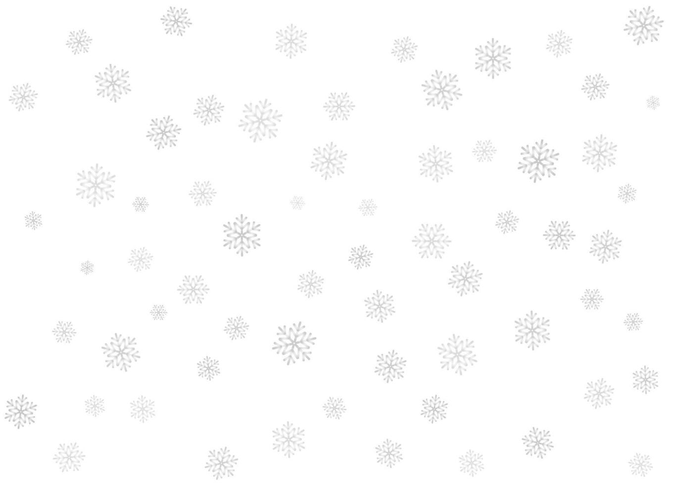 Christmas snowflakes falling on a frosty backdrop vector